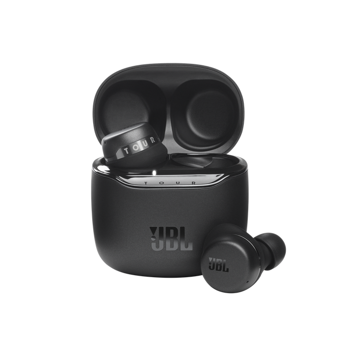 JBL Tour Pro+ TWS - Black - True wireless noise-cancelling earbuds - Hero image number null